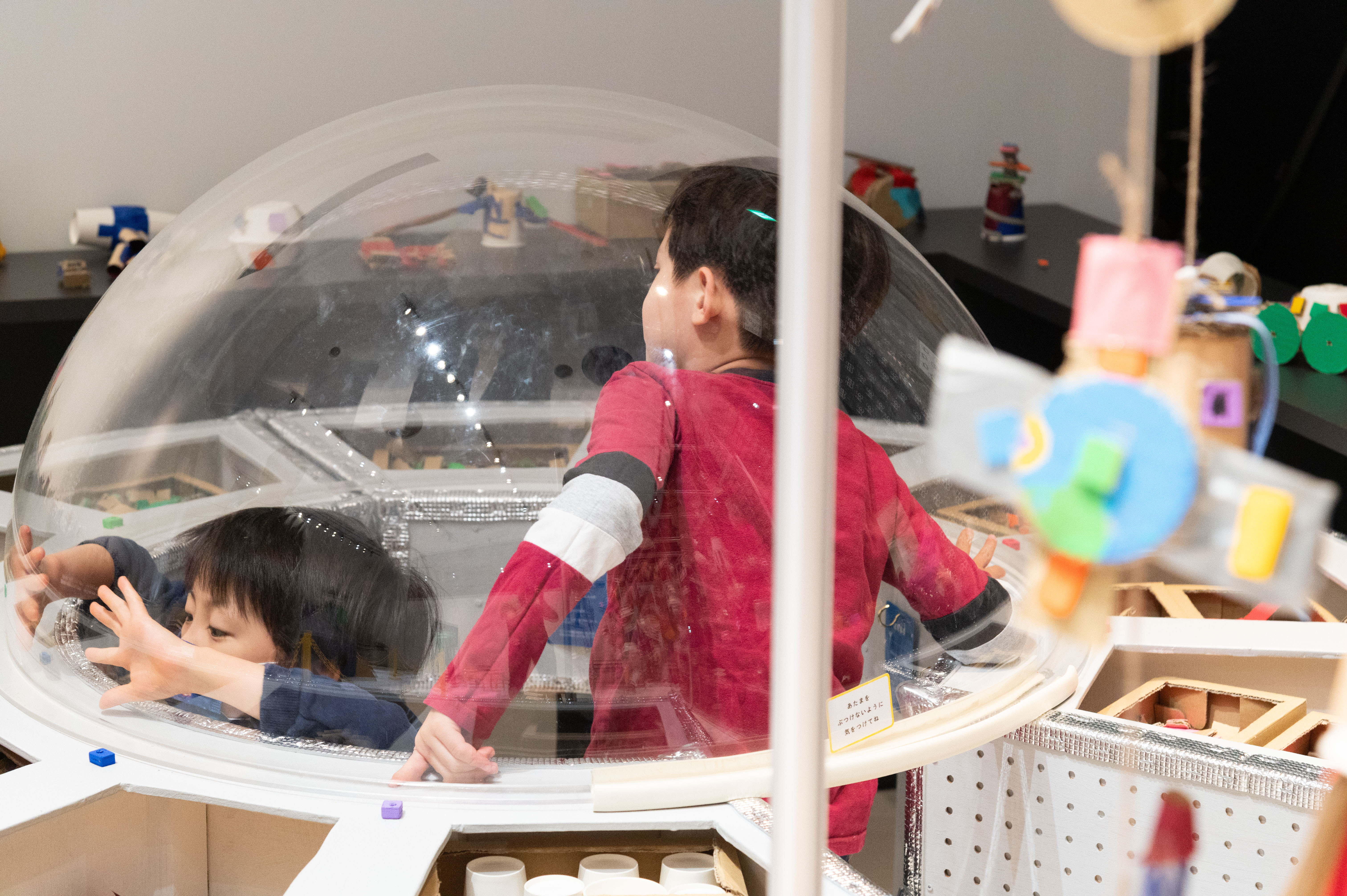 来場者が制作した宇宙船